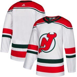 Jersey Devils Adidas authentic white alternate jersey size 60 blank
